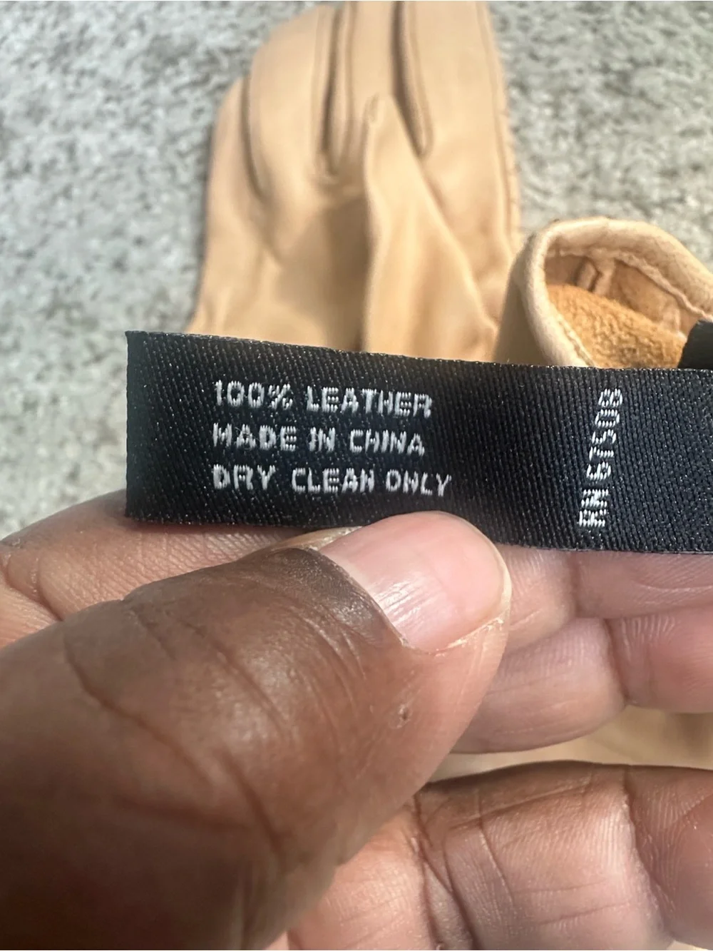 Anne Klein Tan Leather Driving Gloves